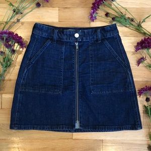 Madewell Denim Zip Mini 24